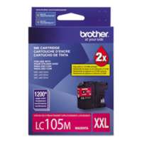 Brother LC105M original ink cartridge, super high yield, magenta