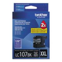 Brother LC107BK original ink cartridge, super high yield, black