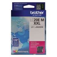 Genuine Original Brother LC20EM ink cartridge - super high yield magenta