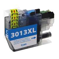 Compatible inkjet cartridge for Brother LC3013C - high yield cyan