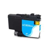 Compatible inkjet cartridge for Brother LC3035C - ultra high yield cyan