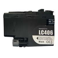 Compatible inkjet cartridge for Brother LC406BK - black