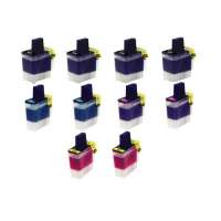 Compatible Brother LC41 ink cartridges, 10 pack