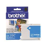 Brother LC51C original ink cartridge, cyan