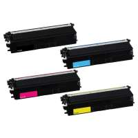 Compatible Brother TN433BK, TN433C, TN433M, TN433Y toner cartridges, high yield, 4 pack