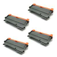 Compatible Brother TN450 toner cartridges - JUMBO (extra high) capacity black - 4-pack