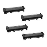 Compatible Brother TN730 toner cartridges - black - 4-pack