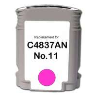 Remanufactured HP 11, C4837A ink cartridge, magenta