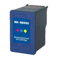 Remanufactured HP 22, C9352AN ink cartridge, tri-color