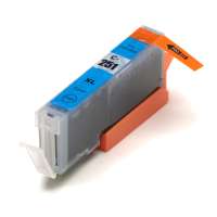 Compatible Canon CLI-251C XL ink cartridge, high yield, cyan