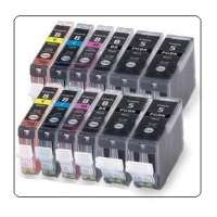 Compatible Canon CLI-8, PGI-5 ink cartridges, 12 pack