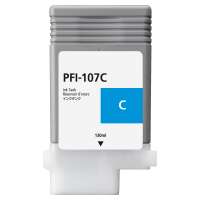 Compatible Canon PFI-107C ink cartridge, cyan