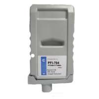 Compatible Canon PFI-704C ink cartridge, pigment cyan