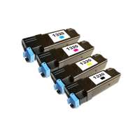 Remanufactured Dell 1320 toner cartridges, 4 pack