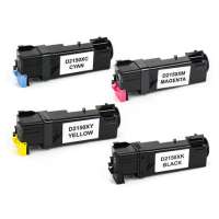 Remanufactured Dell 2150, 2155 toner cartridges, 4 pack