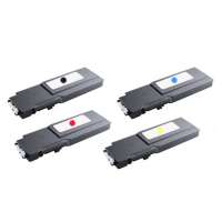 Remanufactured Dell C3760, C3765 toner cartridges, 4 pack