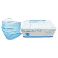 WHOLESALE PRICED Disposable Protective Face Masks, 3-Ply Earloop, 50 Pack - Minimum 10 pack purchase required