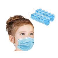 WHOLESALE PRICED Disposable Protective Face Masks KIDS SIZE, 3-Ply Earloop, 50 Pack - Minimum 4 pack purchase required