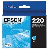 Epson 220, T220220 OEM ink cartridge, cyan