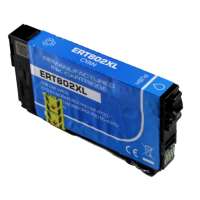 Remanufactured Epson T802XL220 (802XL) inkjet cartridge - high capacity cyan