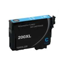 Remanufactured Epson 200XL, T200XL220 ink cartridge, high yield, cyan