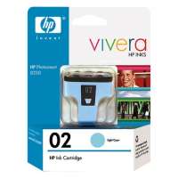 HP 02, C8774WN OEM ink cartridge, high yield, light cyan