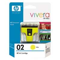 HP 02, C8773WN OEM ink cartridge, high yield, yellow