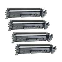 Compatible HP 17A, CF217A toner cartridges, 4 pack