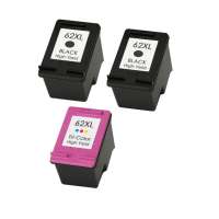 Remanufactured inkjet cartridges Multipack for HP 62XL - 3 pack