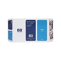 Genuine OEM Original HP 80XL printer ink cartridge - cyan