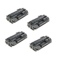 Compatible HP CF280A (80A) toner cartridges - 4-pack