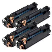 Compatible HP 85A, CE285A toner cartridges, 4 pack