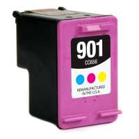 Remanufactured HP 901, CC656AN ink cartridge, tri-color