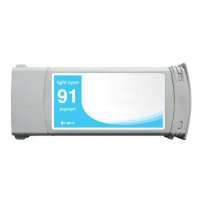 Remanufactured HP 91, C9470A ink cartridge, light cyan