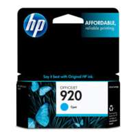 HP 920, CH634AN OEM ink cartridge, cyan