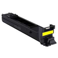 Compatible Konica Minolta A0DK233 toner cartridge, 8000 pages, yellow