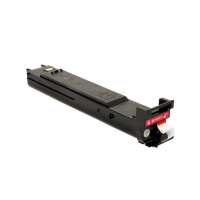 Compatible Konica Minolta A0DK333 toner cartridge, 8000 pages, magenta