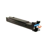 Compatible Konica Minolta A0DK433 toner cartridge, 8000 pages, cyan