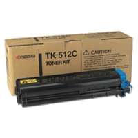 Kyocera Mita TK-512C original toner cartridge, 8000 pages, cyan