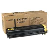 Kyocera Mita TK-512Y original toner cartridge, 8000 pages, yellow