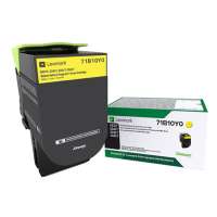 Original Lexmark 71B10Y0 toner cartridge - yellow