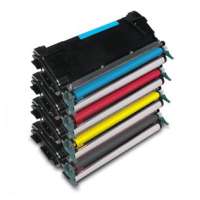 Remanufactured Lexmark C746H2KG / C746A2CG / C746A2MG / C746A2YG toner cartridges - Pack of 4