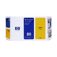 Genuine OEM Original HP 80XL printer ink cartridge - yellow