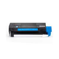 Compatible Okidata 42127403 toner cartridge, 5000 pages, cyan