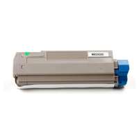 Compatible Okidata 43324476 toner cartridge, 5000 pages, cyan