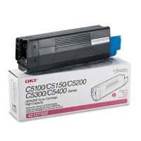 Okidata 42127402 original toner cartridge, 5000 pages, magenta