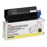 Okidata 42804501 original toner cartridge, 3000 pages, yellow