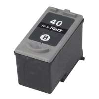 Remanufactured Canon PG-40 ink cartridge, pigment black