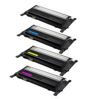 Compatible Samsung CLT-K406S, CLT-C406S, CLT-M406S, CLT-Y406S toner cartridges, 4 pack