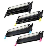 Compatible Samsung CLT-K407S, CLT-C407S, CLT-M407S, CLT-Y407S toner cartridges, 4 pack